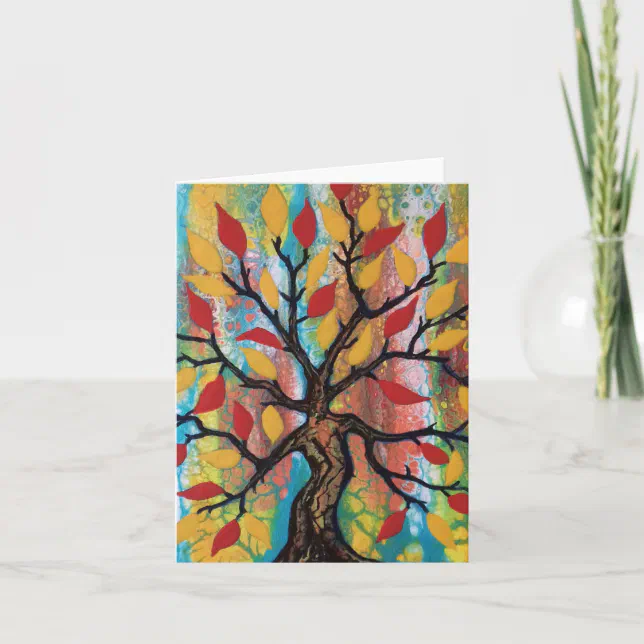 Quilled Tree Of Life Greeting Card - View #13