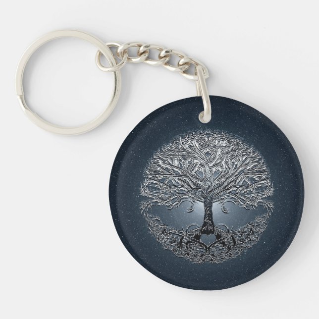 Tree of Life Nova Blue Keychain (Front)