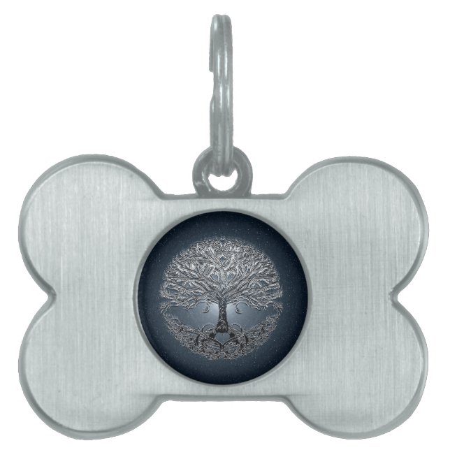 Tree of Life Nova Blue Pet Tag (Front)