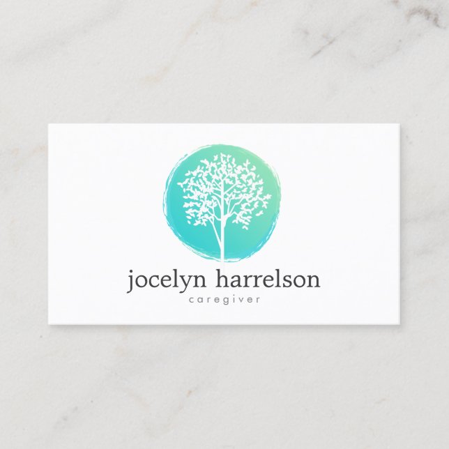 Tree of Life Nurse, Caregiver Business Card (Front)