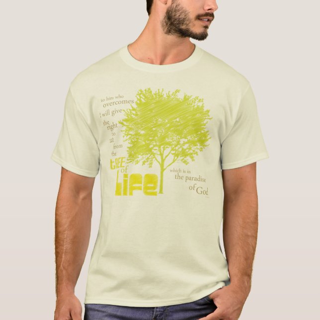 Tree of Life Organic Christian Scripture t-shirt (Front)