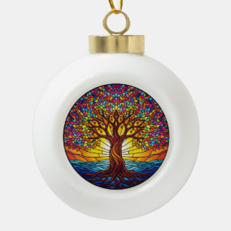 Tree of Life Ornament 2025, Stained-Glass Effect 2