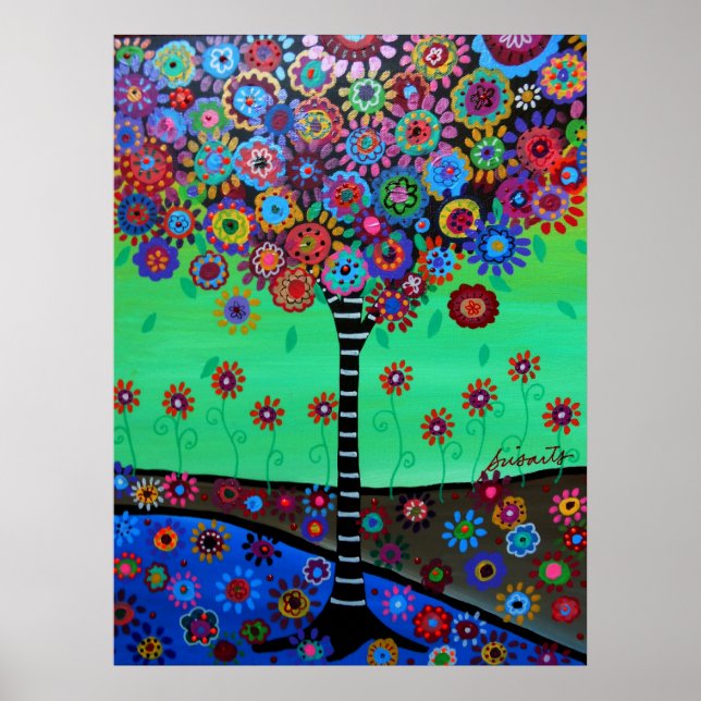 TREE OF LIFE PAINTING BY PRISARTS POSTER (Front)