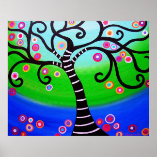 TREE OF LIFE PAINTING POSTER
