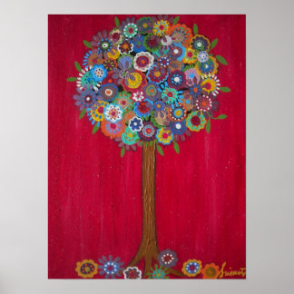 TREE OF LIFE PAINTING POSTER