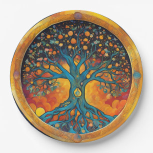 Tree of Life paper napkin Plates