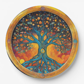 Tree of Life paper napkin Plates