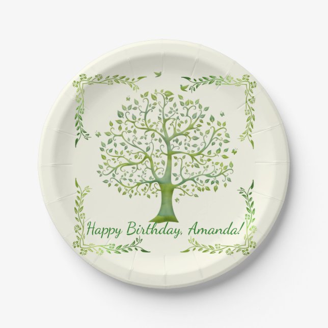 Tree of Life Paper Plates (Front)