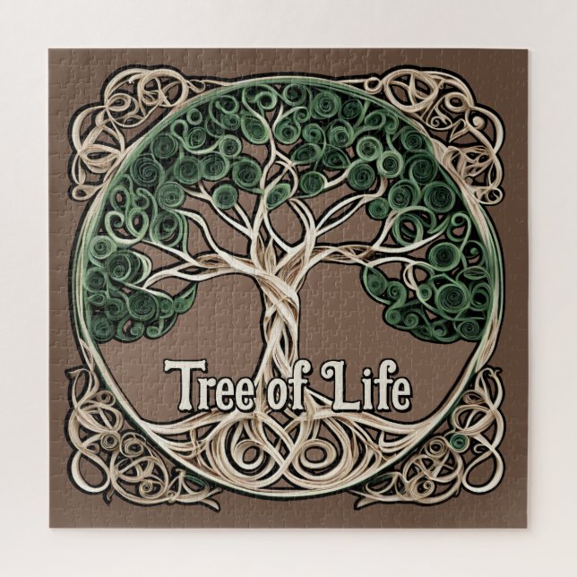 Tree of Life Paper Quilling Jigsaw Puzzle (Vertical)