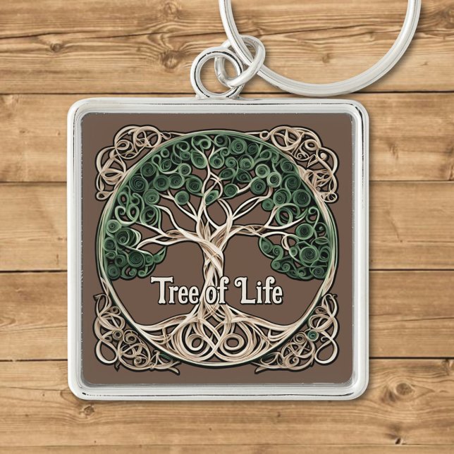 Tree of Life Paper Quilling Keychain (Creator Uploaded)