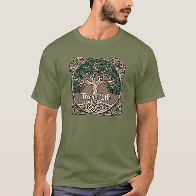 Tree of Life Paper Quilling T-Shirt (Front)
