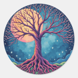 TREE OF LIFE Patch Classic Round Sticker