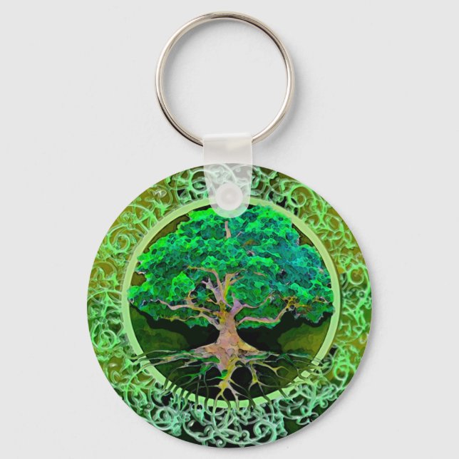 Tree of Life Patience Keychain (Front)
