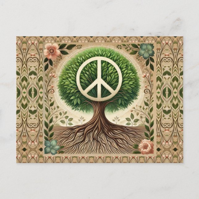 Tree of Life Peace on Earth Postcard (Front)
