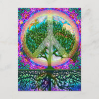 Tree of Life Peace Postcard