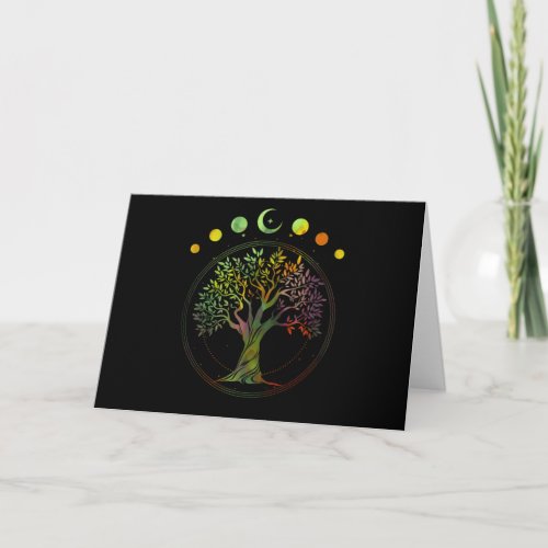 Tree of Life Phases of the Moon Card