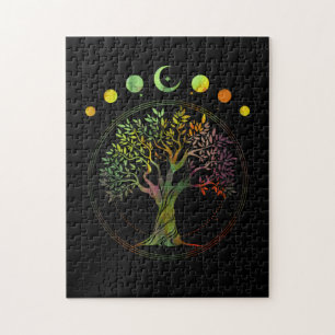 Tree of Life Phases of the Moon Jigsaw Puzzle
