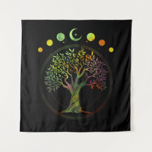 Tree of Life Phases of the Moon Tapestry