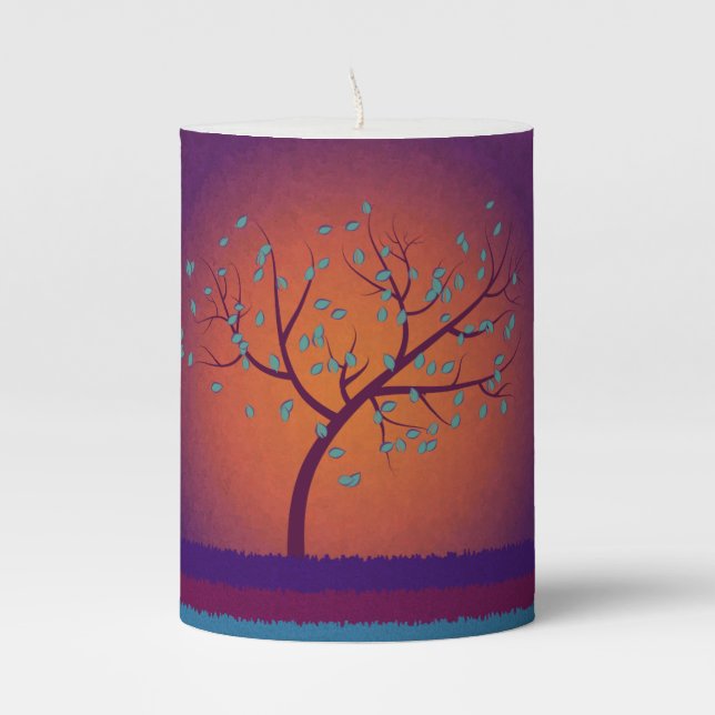 Tree of Life Pillar Candle (Front)