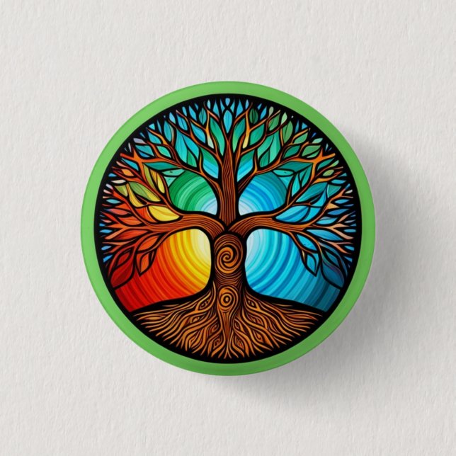 Tree of Life Pinback Button (Front)