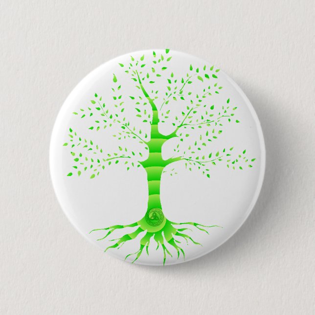 tree of life pinback button (Front)