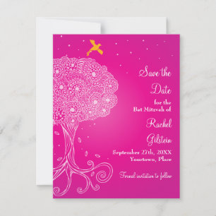 Tree of Life Pink Bat Mitzvah Save the Date