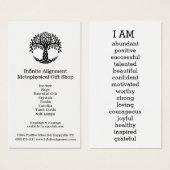 Tree of Life Positive Affirmations I AM (Front & Back)