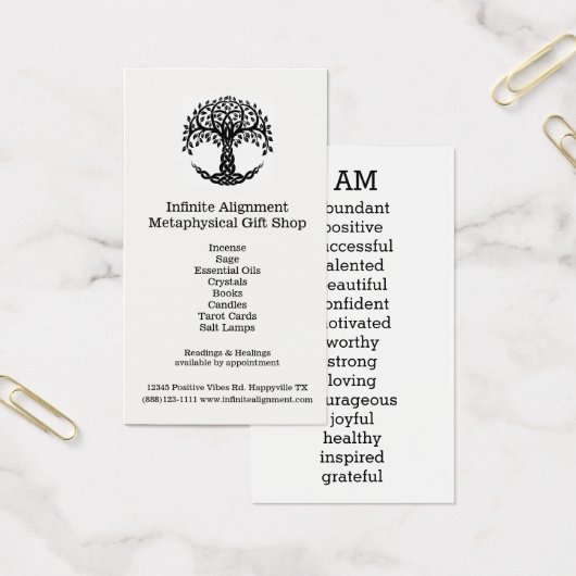 Tree of Life Positive Affirmations I AM (Office)