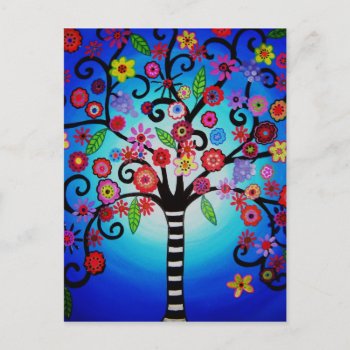 Tree Of Life Postcard by prisarts at Zazzle