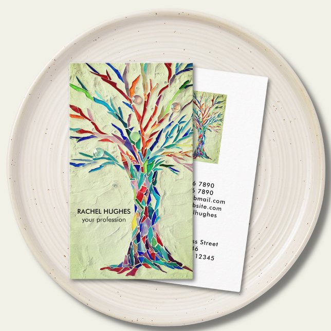 Tree of Life Professional Green Business Card (Creator Uploaded)