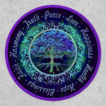 Tree Of Life Purple Patch by thetreeoflife at Zazzle