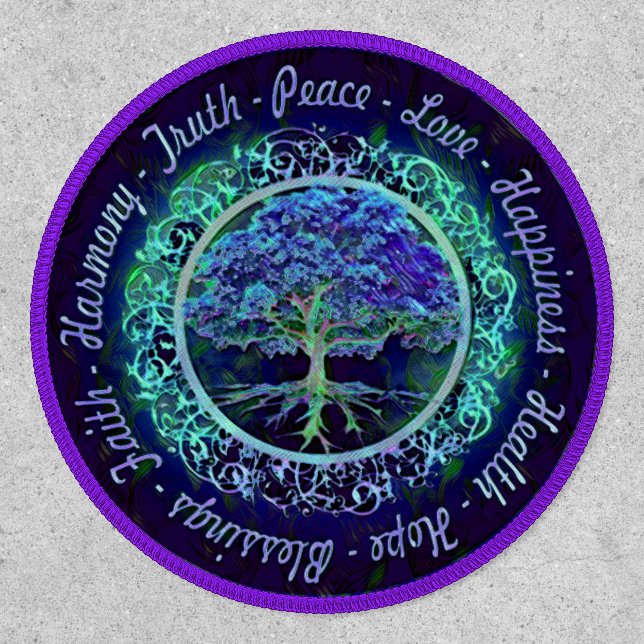 Tree of Life Purple Patch (Front)