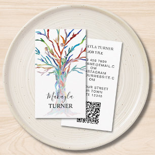 Tree Of Life QR Code Business Card