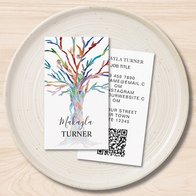 Tree Of Life QR Code Business Card (Creator Uploaded)