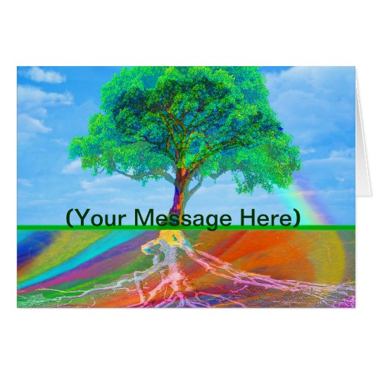Tree of Life Rainbow Cards (Front Horizontal)