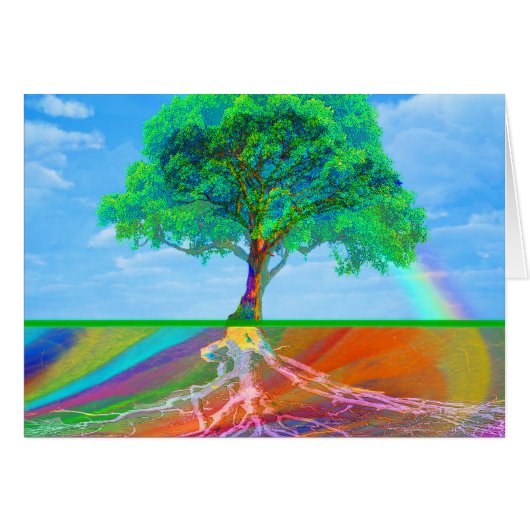 Tree of Life Rainbow Cards (Front Horizontal)