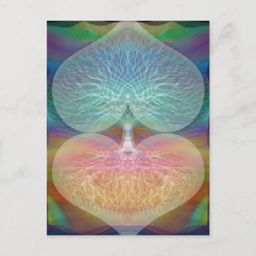 Tree of Life Rainbow Hearts Postcard