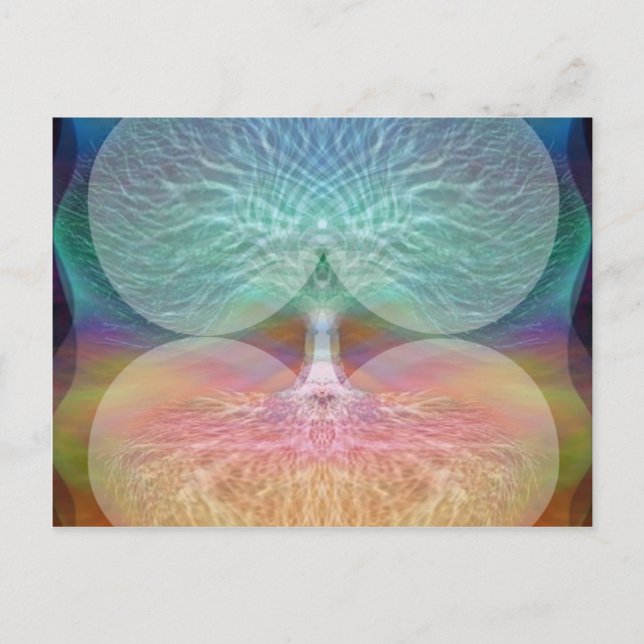 Tree of Life Rainbow Hearts Postcard (Front)