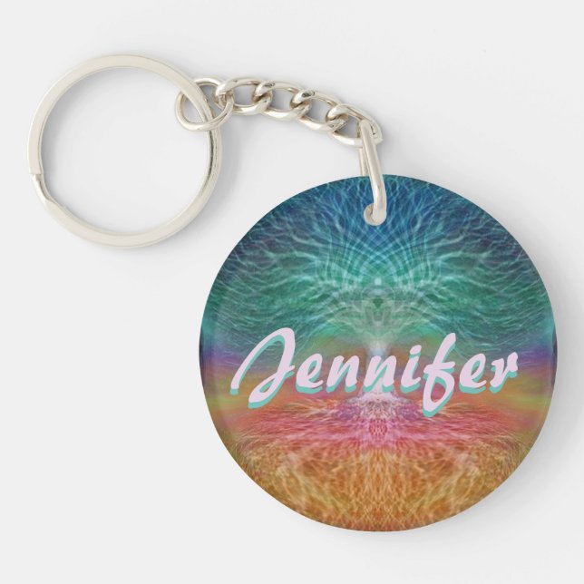 Tree of Life Rainbow Keychain (Front)