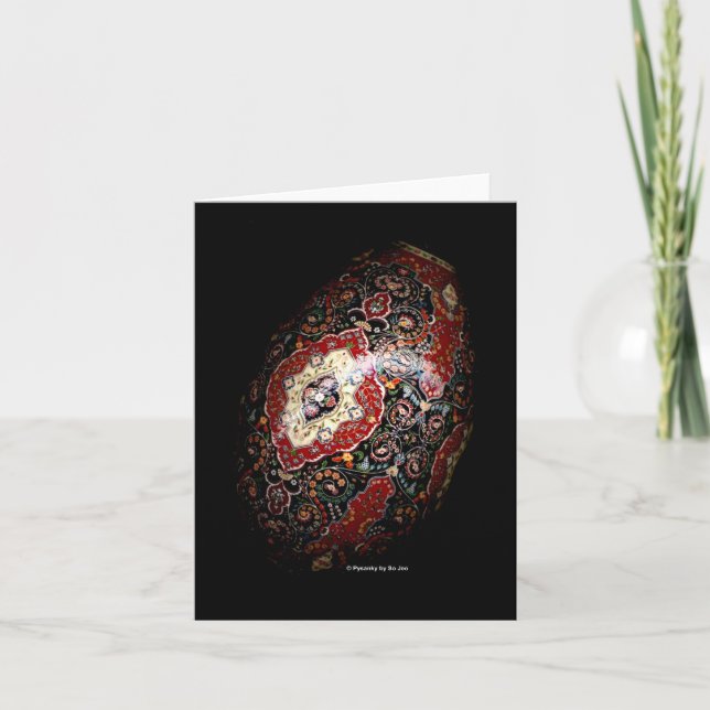 Tree of Life Rhea Pysanka Card (Front)