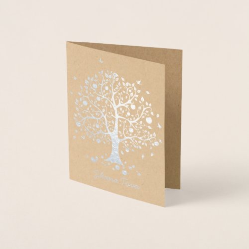 Tree of Life Rosh Hashanah Foil Card