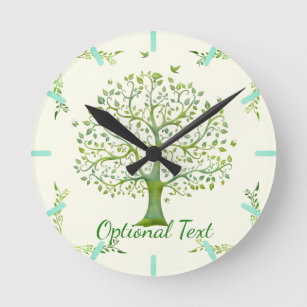 Tree of Life Round Clock