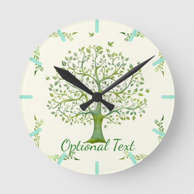 Tree of Life Round Clock (Front)