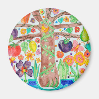 Tree of Life Round Magnet