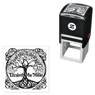 Tree of Life Rubber Ex Libris Stamp