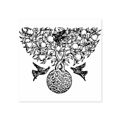 Tree of life rubber stamp