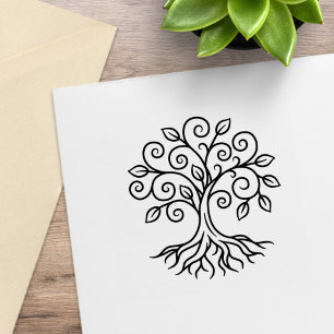 Tree of Life Rubber Stamp
