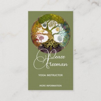 Tree Of Life | Seasons Business Card by margaretdill at Zazzle