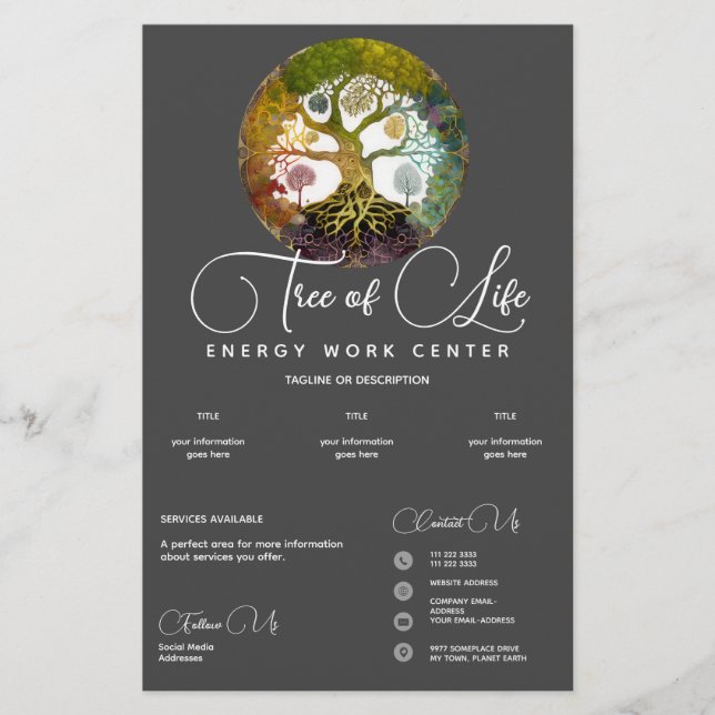 Tree of Life | Seasons Flyer (Front)