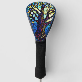 Tree of Life Shattered Glass Mosaic Golf Head Cover